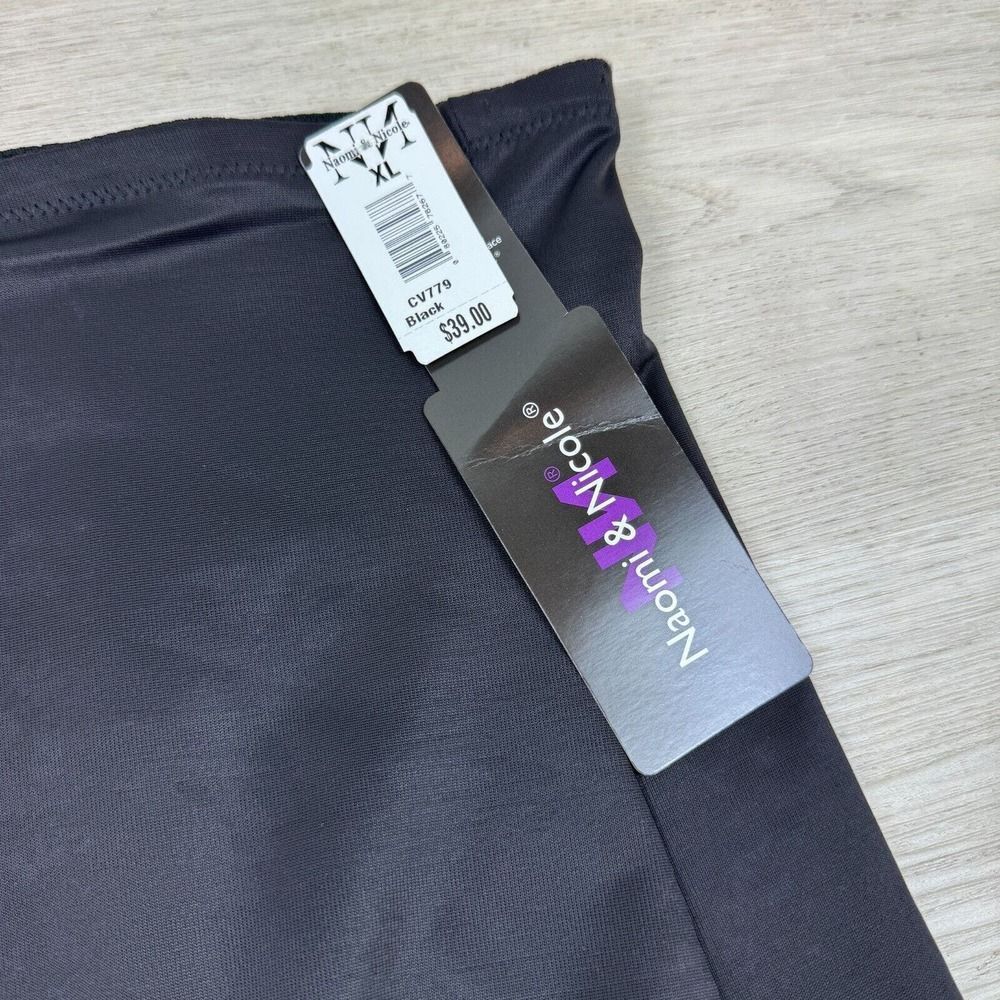 Naomi and Nicole Unbelievable Comfort Hi Waist Thigh Slimmer Size XL Black - Picture 4 of 4